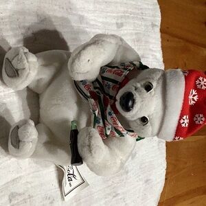 Coca-Cola Plush Bear with Red Accents